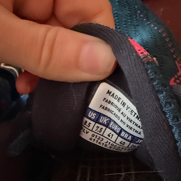 MIZUNO WAVE RIDER MEN J1GC230308 Navy Blue Red SportzTrack - Picture 5 of 7